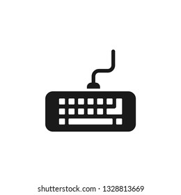 Keyboard icon design template vector isolated illustration