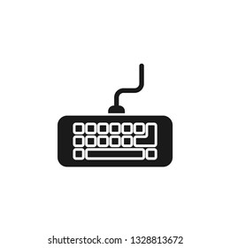 Keyboard icon design template vector isolated illustration