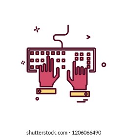 Keyboard icon design vector