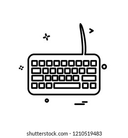 Keyboard icon design vector