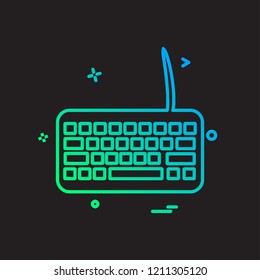 Keyboard icon design vector