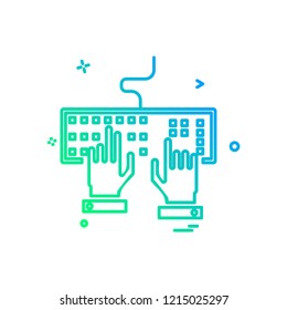 Keyboard icon design vector
