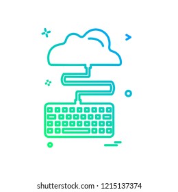 Keyboard icon design vector