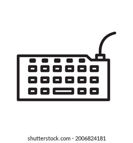 Ilustración Gráfica Del Vector De Diseño De Icono De Teclado En Estilo Plano Moderno. Adecuado para diseño de sitios web, logotipo, aplicación, plantilla y ui. EPS 10.