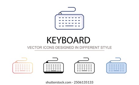 Keyboard icon design with white background stock illustration