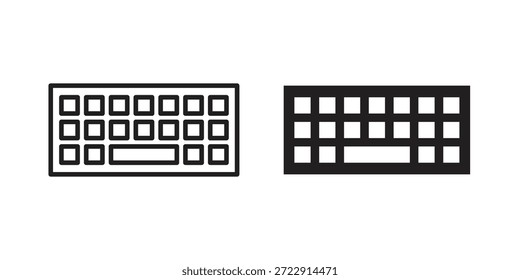 Ícone de teclado projeta coleção para celular, interface do usuário, web.