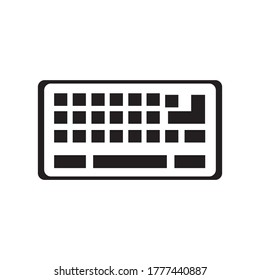 Tastatursymbol für Vektorgrafik-Vorlage