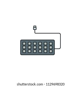 keyboard icon. Element of technology icon for mobile concept and web apps. Field outline keyboard icon can be used for web and mobile. Premium icon