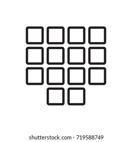 keyboard, icon, eps10