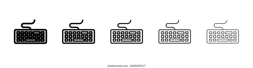 Keyboard icon filled flat sign concept for web design.