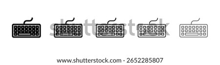 Keyboard icon filled flat sign concept for web design.