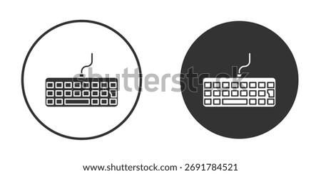 Keyboard icon. filled flat sign for mobile concept. Vector graphics