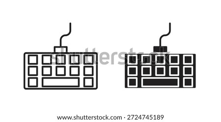 Keyboard icon. filled flat sign for mobile concept and web design