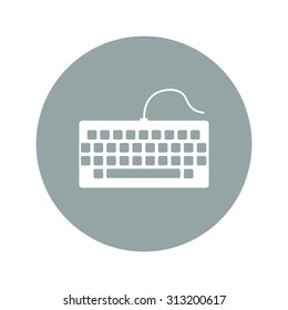 keyboard icon. Flat design style eps 10