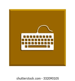 keyboard icon. Flat design style eps 10
