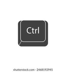 Keyboard icon flat design template