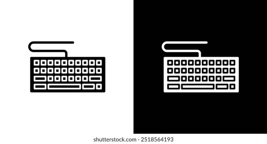Icono de teclado Conjunto de relleno plano colección