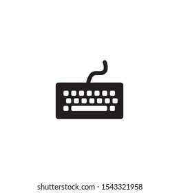 Keyboard icon flat. Illustration - Vector