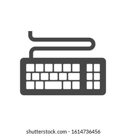 keyboard icon. flat illustration of keyboard vector icon. keyboard sign symbol