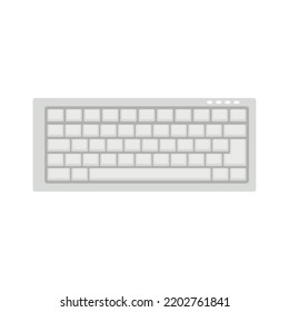 Keyboard icon. Flat illustration of keyboard vector icon isolated on white background