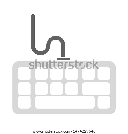 keyboard icon. flat illustration of keyboard vector icon. keyboard sign symbol