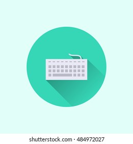 keyboard icon. flat style
