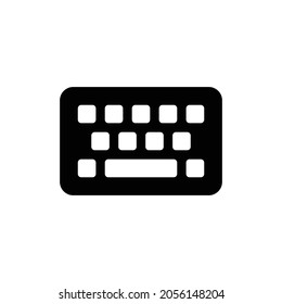 keyboard Icon. Flat style design isolated on white background. Vector illustration