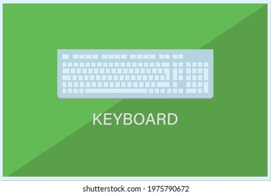 keyboard Icon flat Vector illustration 