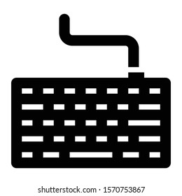 keyboard icon glyph vector design