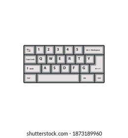 Icono de teclado para proyectos de diseño gráfico