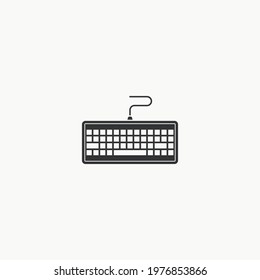 Keyboard icon graphic design vector illustration