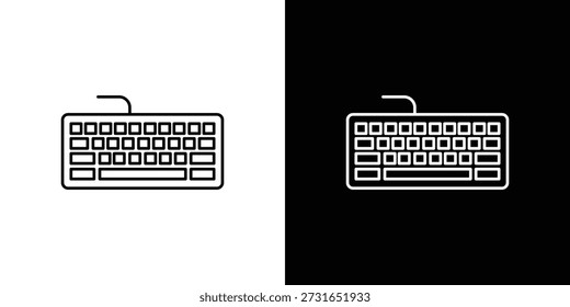 Icono de teclado gráfico, trazo editable. Conveniente para el diseño del Sitio web, logotipo, App, Plantilla, y ui ux.