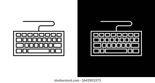 Keyboard icon Graphic vector set for ui design