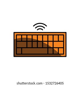 keyboard icon, illustration design template