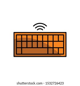 keyboard icon, illustration design template