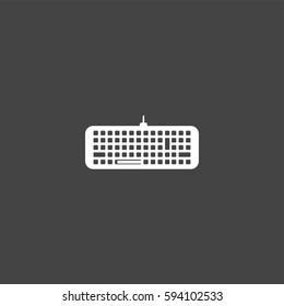 Keyboard icon illustration isolated vector sign symbol