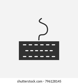 Keyboard icon illustration isolated vector sign symbol