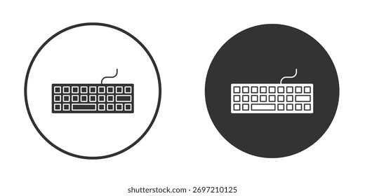 Ilustração do ícone de teclado. Gráficos de vetor de pixel - Vetor.