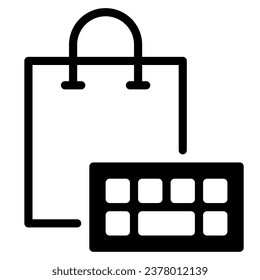 Keyboard icon Illustration, for web, app, infographic, etc