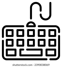 Keyboard icon illustration, for web, app, infographic, etc