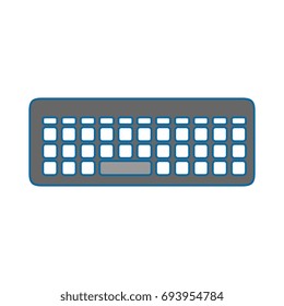 Keyboard Silhouette Icon Clipart Image Isolated Stock Illustration ...