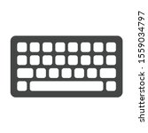Keyboard icon isolated on white background. Wireless symbol modern, simple, vector, icon for website design, mobile app, ui. Vector Illustration