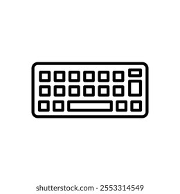 Keyboard icon isolated on white background