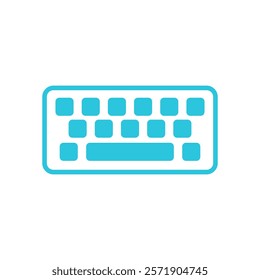 Keyboard Icon. Isolated on white background.