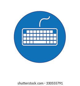 keyboard icon isolated on a white background