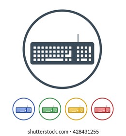 Keyboard Icon Isolated on White Background.vector illustration icon