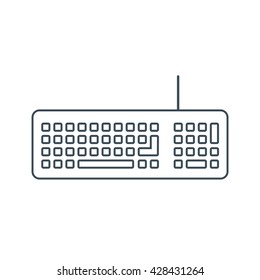 Keyboard Icon Isolated On White Background.vector Illustration Icon