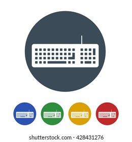 Keyboard Icon Isolated on White Background.vector illustration icon