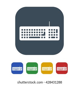 Keyboard Icon Isolated on White Background.vector illustration icon
