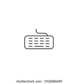 keyboard icon, isolated keyboard sign icon, vector illustration